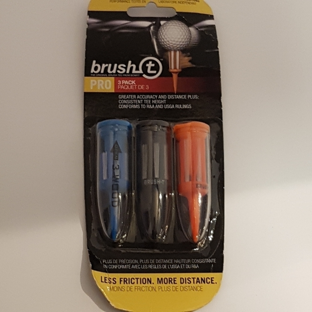 3 pack of Brush T golf tees